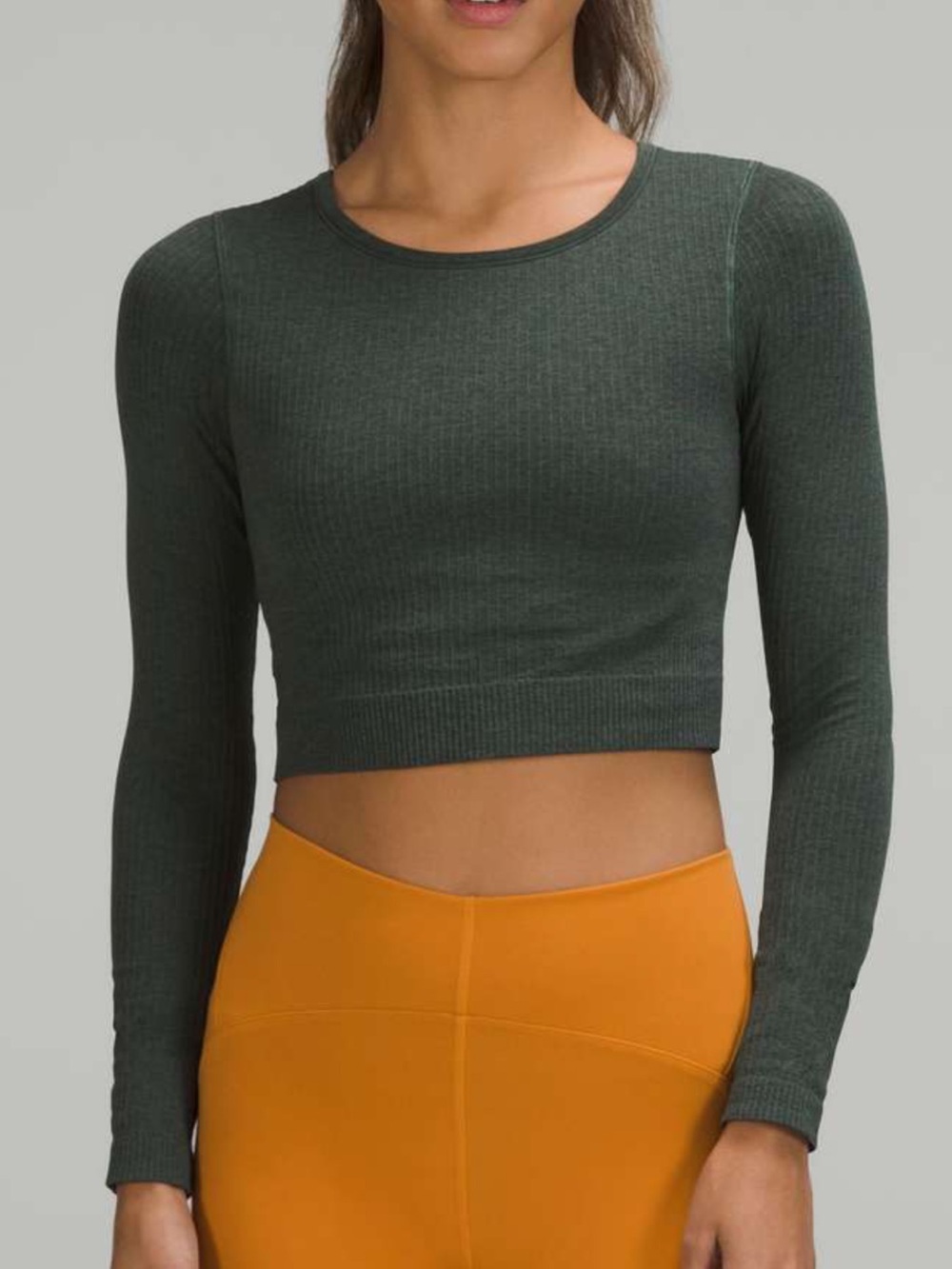 Lululemon Ebb to Street Long Sleeve Smoked Spruce (SKSR) 4